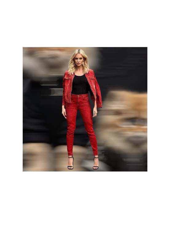 Sinta Margot Other - Red Fashion Figure digital Art Print - Modern Home Wall Art